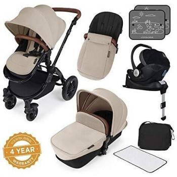 Ickle Bubba Stroller Stomp V3 Sand‑on‑Black Frame