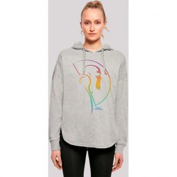 F4NT4STIC Buzz Lightyear Kapuzenpullover für Frauen – 100 % Baumwolle, grau, XS – Premium‑Qualität