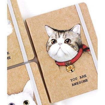 Cute Cat A6 Hard Cover Notebook