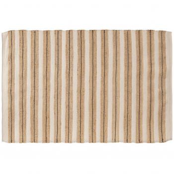 Tapis rayé en jute Bavry 180x120 cm