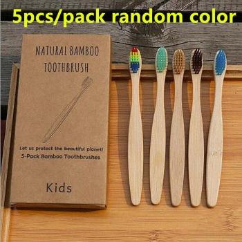 Soft Fiber Bamboo Toothbrush Set for Children