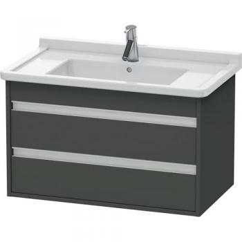 Meuble Ketho Duravit 80 x 45,5 cm, graphite mat, 2 tiroirs, suspendu