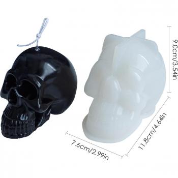 Molde de calavera para fabricación de velas