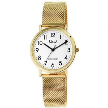 Q&Q horloge Q05A‑009 (dame) goudkleurig milane