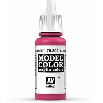 Vallejo, 17 ml Acrylfarbe, Sunset Red