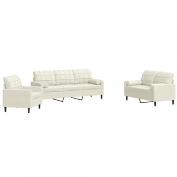 Set salon triple velours avec coussins et traversins vidaxl