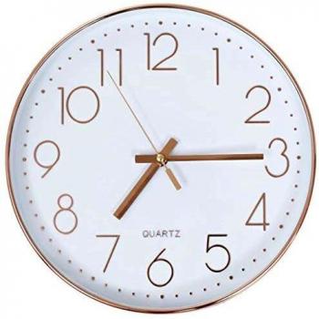VidaXL 30 cm Rose Gold Wall Clock