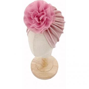 Cabezada de terciopelo con motivos de flores para infantes