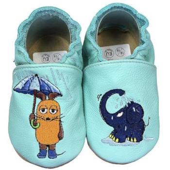 Hobea-Germany Kinderhausschuhe Maus Elefant Regenmint