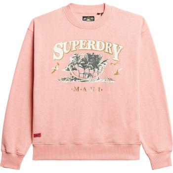 Sudadera Rosa Superdry Travel Souvenir Mujer