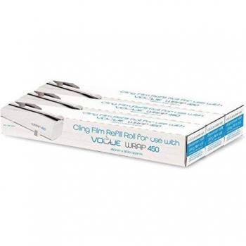 VogueWrap 450 Refill Film – 45 cm x 300 m, 3 stuks