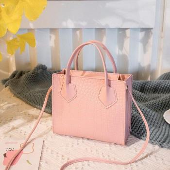 Classic Solid Style Women's Crossbody Handbag