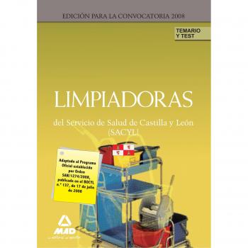 Limpiadoras del Servicio de Salud de Castilla y León (SACYL). Temario y Test