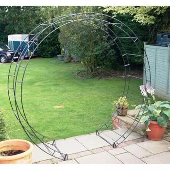 Rust-Ready Bare Metal Round Arch with Ground Spikes – L228.6 W238.8 H66