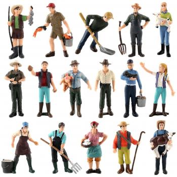 Pack de 16 Figuras de Granja para Niños