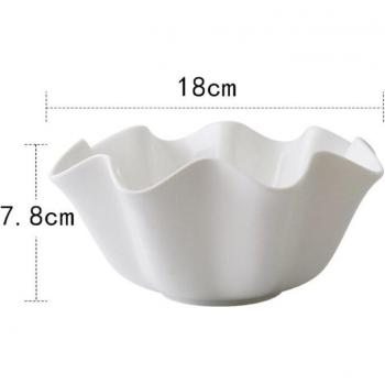 Plato Aperitivo de Porcelana Blanca