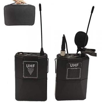 Wireless Lavalier HAFOKO MC‑6 16 Canali con Funzione Monitor