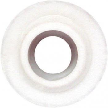 100 Rondelles Plastiques blanches avec collier Art.353/26