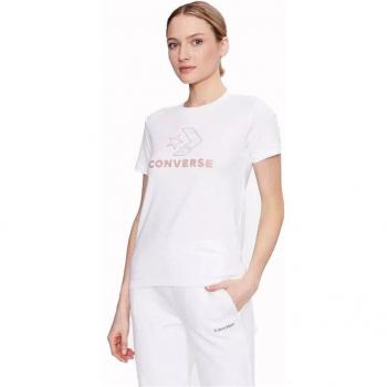 Camiseta Blanca de Mujer Converse Seasonal Star Chevron