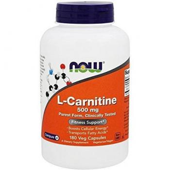 L-Carnitin 500 mg 180 Kapseln von NOW Foods