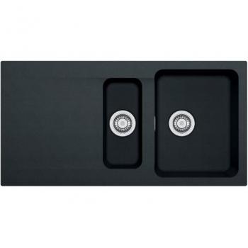 Franke Orion OID 651 Fregadero 100x51 cm, escurridor reversible y filtro de residuos, Tectonite® Carbono