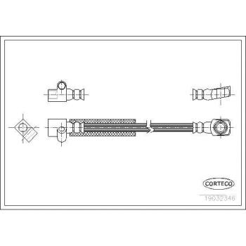 Tube de frein CORTECO 19032346 – Flexible