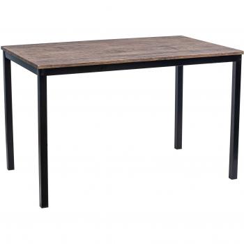 Grey Industrial Rectangle Dining Table