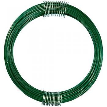 Filo di Ferro Plastificato per Giardinaggio Verde 2 mm x 25 m