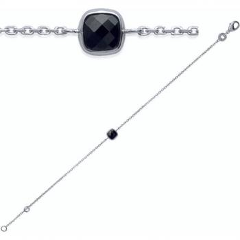 K7795 “Unique” Black Rhodium 6mm Silver Bracelets – Lily Treasures