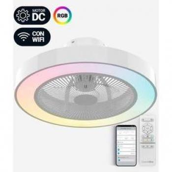 Ventilador de Techo Silencioso con WiFi y Luz RGB