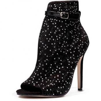 Eilyken Women's Crystal Buckle Sandals