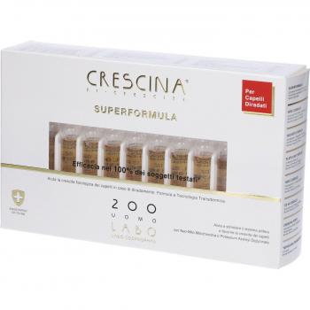 Crescina Ricrescita 200Uomo Trattamento Diradamento Capelli 20Fiale