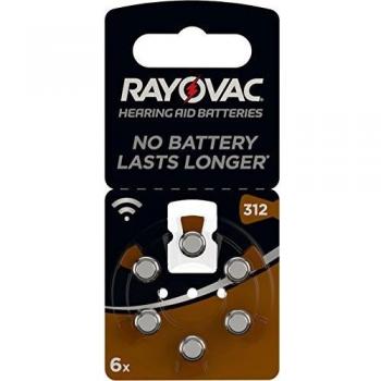 RAYOVAC Piles bouton aides auditives Acoustic
