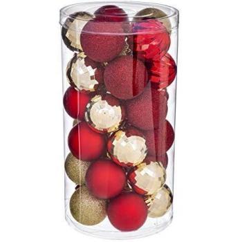 Décorations pour Sapin de Noël 30 Pièces Rouge et Or de Féérie Lights & Christmas