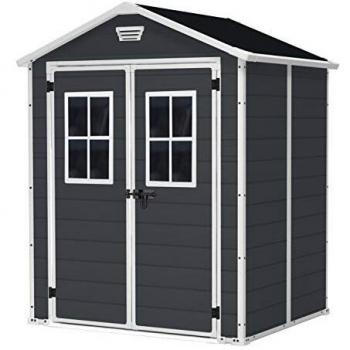 Casetta da Giardino Keter Manor 6x5, Grigio Scuro, 185 x 152 x 226 cm