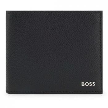 Portefeuille en cuir noir BOSS