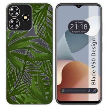 Funda Silicona Transparente Diseño Jungla Zte Blade V50 Design 4G