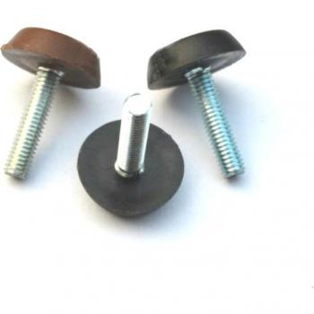 Pata Inferior M6/M8 con Cojín de Plástico