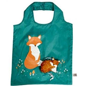 Foldable Woodland Fox Shopping Bag