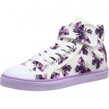 Geox Jr Ciak Girl C Scarpe Bianche per Ragazze 36