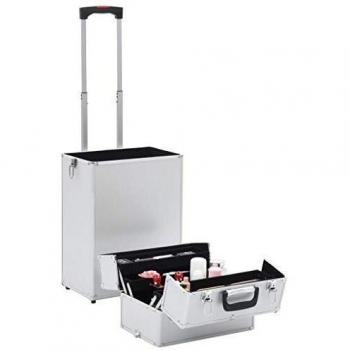 VidaXL Cosmetic Trolley, Silver Aluminum