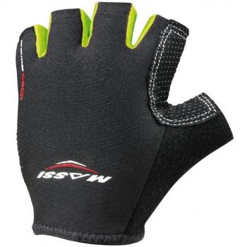 Massi Comp Tech Guantes Unisex de Ruta XL Negro con Verde Luminiscente