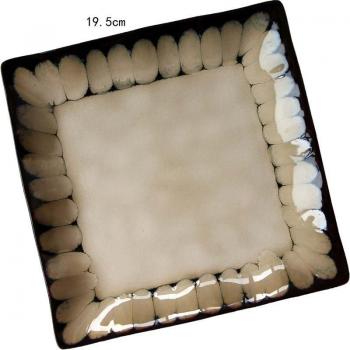 FANCITY Hand-Painted Western Steak Plate