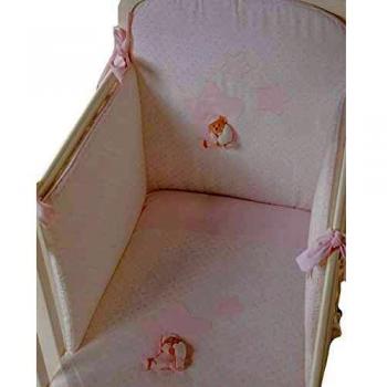 Set di 4 pezzi Piumone letto da viaggio Nanan con paraurti Sei la mia stella (tonalità: rosa)