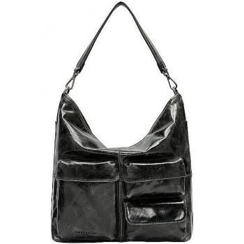 Liebeskind Berlin Graphit Hobo Tasche mit Lackfinish