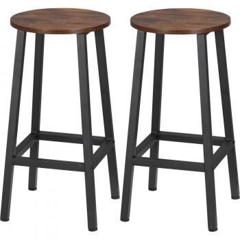 HOMCOM 2er Set Barhocker, stilvoll und robust, 65 cm