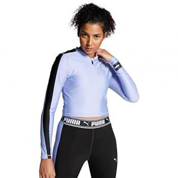 Blusa Puma Fit Eversculpt 14 Zip Azul