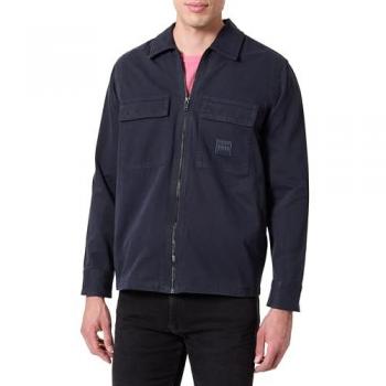 BOSS ORANGE Hemdjacke »Lovel« mit Logo-Stickerei