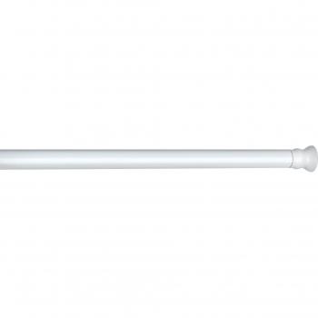 Barre de douche télescopique aluminium blanc 110-185 cm