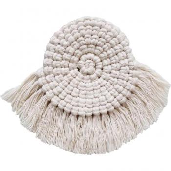 Tapis en macramé nord-européen en coton